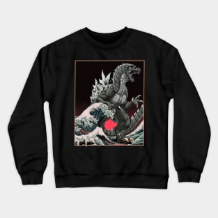 Gojira In Japan Wave Crewneck Sweatshirt